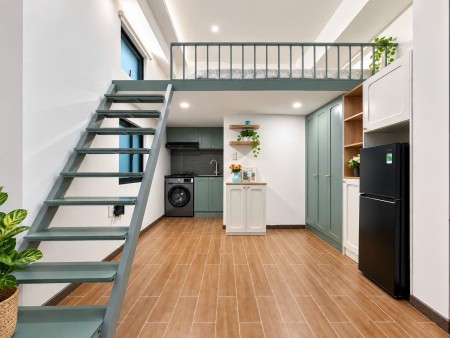 CHO THUÊ CĂN HỘ CÓ GÁC AN NHƠN – CỬA SỔ LỚN, MÁY GIẶT RIÊNG | GẦN BÌNH THẠNH, PHÚ NHUẬN, QUẬN 12