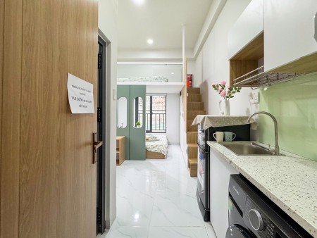 Căn hộ có gác, 2 không gian ngủ, siêu thoáng_Nơ Trang Long, Bình Thạnh gần chợ Bà Chiểu