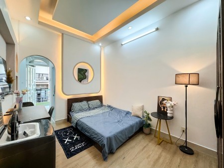 Cho thuê căn hộ 1 phòng ngủ tách bếp, ban công - TV, giặt riêng - Phú Nhuận gần cầu Lê Văn Sỹ nối Q3