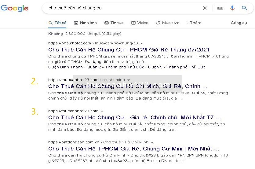 Thuecanho123.com- 95% khách hàng thuê được căn hộ chung cư ưng ý