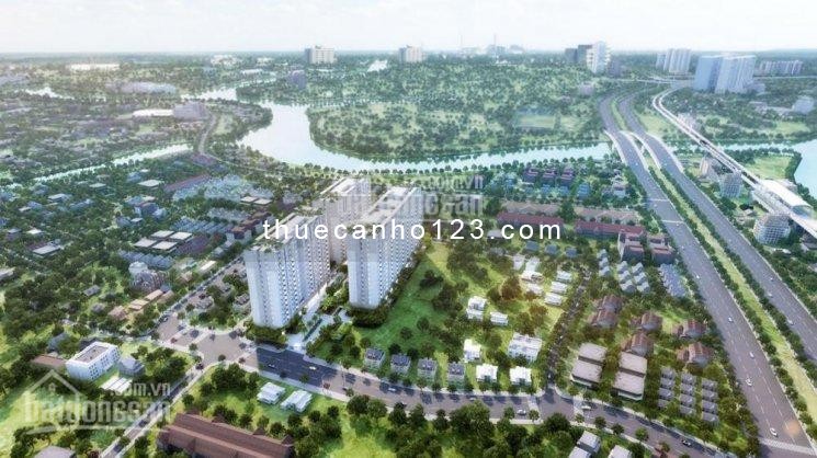 Căn hộ mới cần cho thuê giá 7 triệu/tháng, dt 68m2, 2 PN. CC Him Lam Phú An