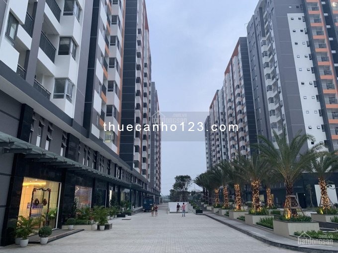 Trống căn hộ rộng 69m2, 2 PN, có sẵn đồ, cc Him Lam Phú An, giá 6.5 triệu/tháng