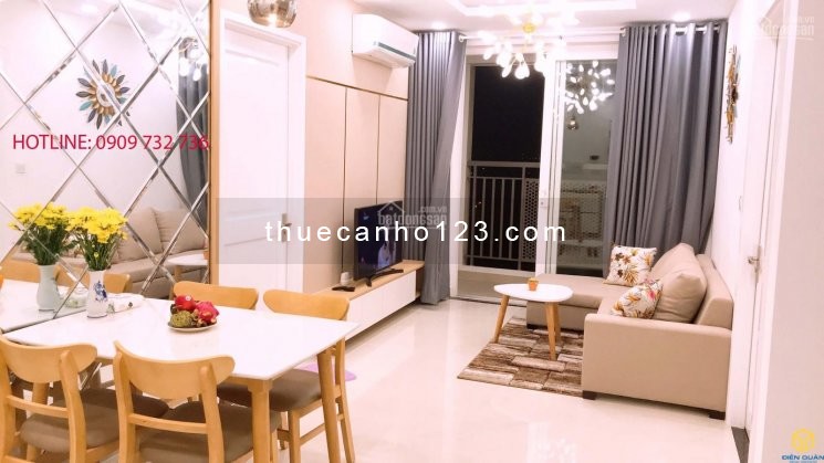 Saigon Mia khu Trung Sơn cần cho thuê căn hộ rộng 79m2, 2 PN, giá 15 triệu/tháng, LHCC