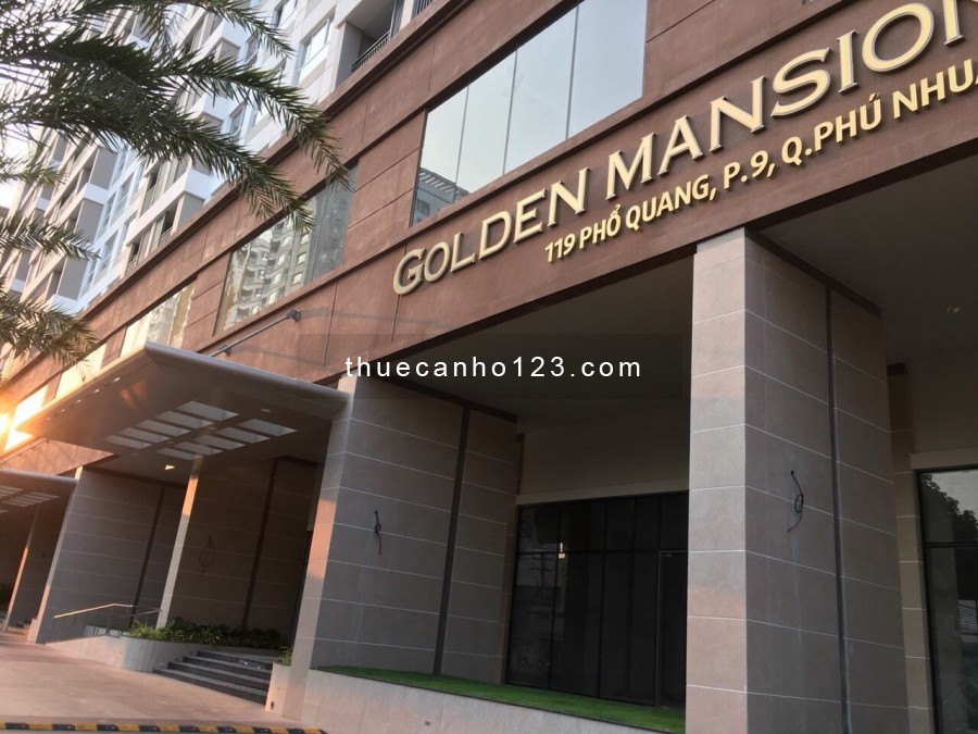 Thuê căn hộ Golden Mansion 3 phòng ngủ/2WC nội thất cơ bản (Rèm, ML, bếp) Tel 0942.811.343 đi xem
