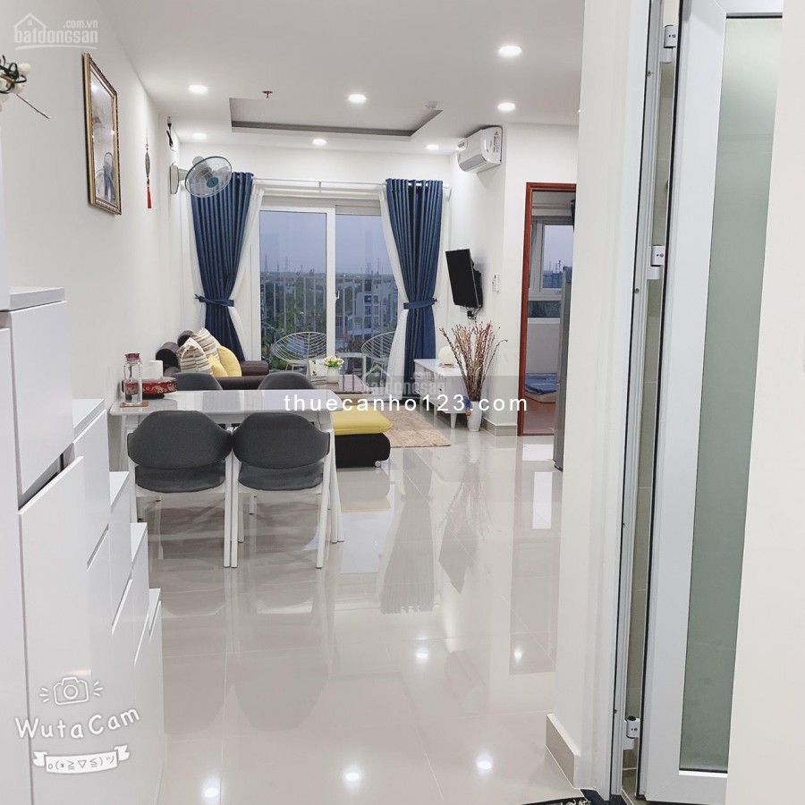Orchird Nhà Bè có căn hộ rộng 72m2, 2 PN, đủ nội thất, cho thuê giá 5.5 triệu/tháng