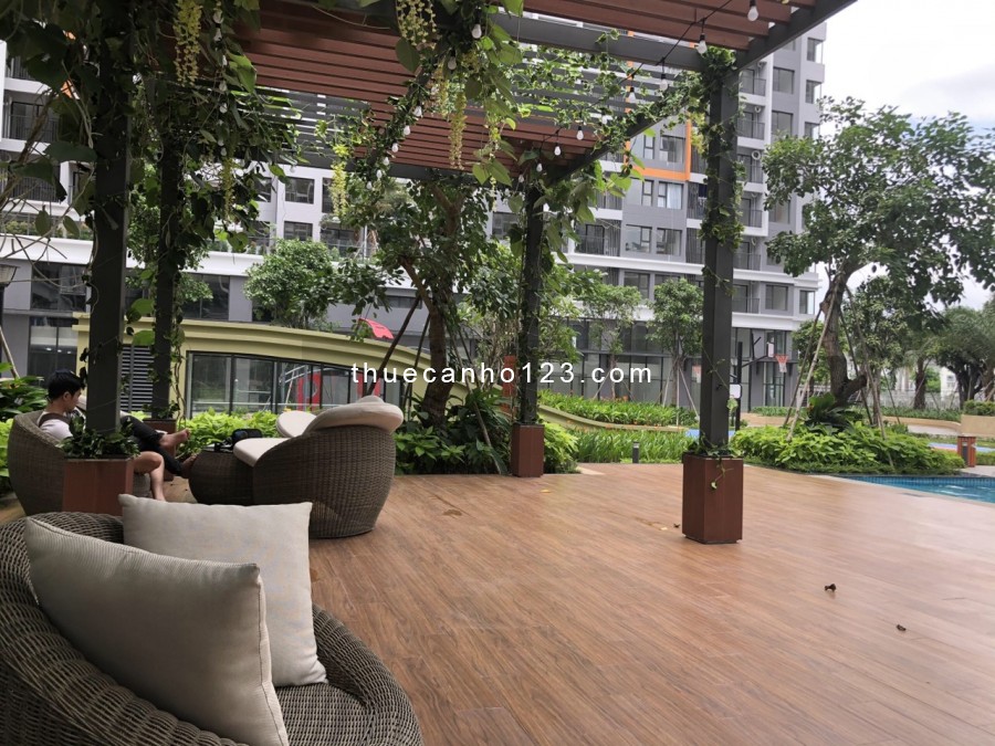 Cho thuê căn hộ Safira Khang Điền 1pn diện tích 50m2, căn hộ mới 100%. Giá chỉ 6tr, có rèm, giàn phơi, bao phí QL
