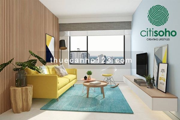 Cho thuê căn hộ Citi Soho giá 6 triệu, diện tích 60m2, 2 phòng ngủ, 2 phòng vệ sinh, có nội thất, căn góc thoáng mát.