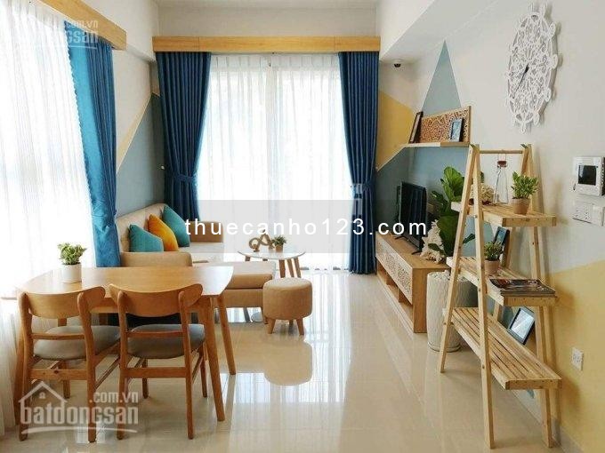 Trống căn hộ 70m2, 2 PN, có sẵn nội thất view hồ bơi cc Him Lam Phú An, giá 6 triệu/tháng