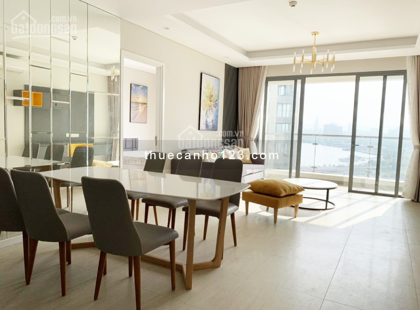 Cho thuê căn hộ thuộc dự án Diamon Island Đảo Kim Cương căn 2PN 2WC Full nội thất giá thuê 21 triệu/tháng