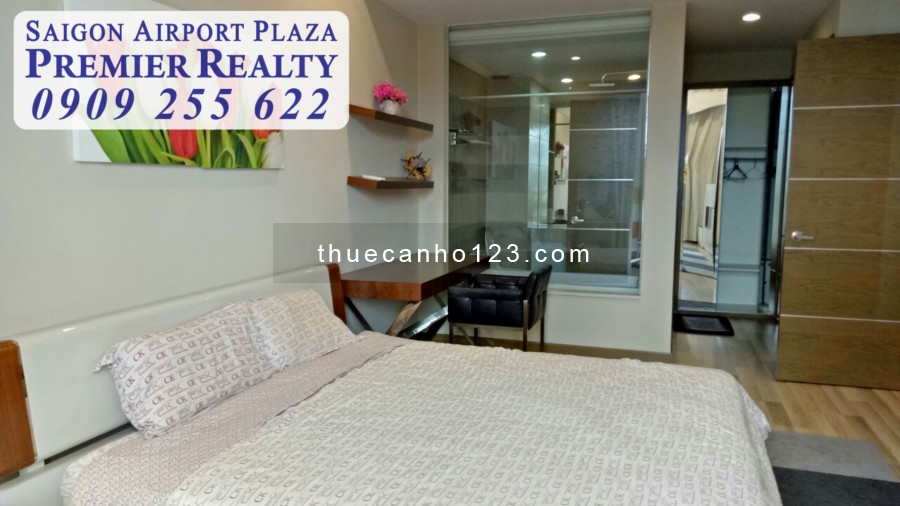 Cho thuê căn hộ chung cư 2pn tại Sài Gòn Airport Plaza, nt cao cấp, giá cực kì ưu đãi. Hotline Pkd 0909 255 622