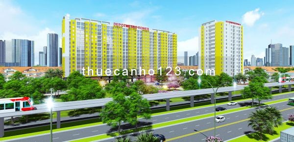 Cho thuê căn hộ đầy đủ nội thất 2 phòng ngủ giá 8 triệu/tháng tại Quận 12 dự án Depot Metro Tham Lương