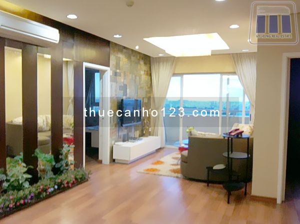 Cho thuê căn hộ chung cư Hùng Vương Plaza 132m2, 3 Phòng ngủ, 3 phòng vệ sinh. 16 triệu/tháng