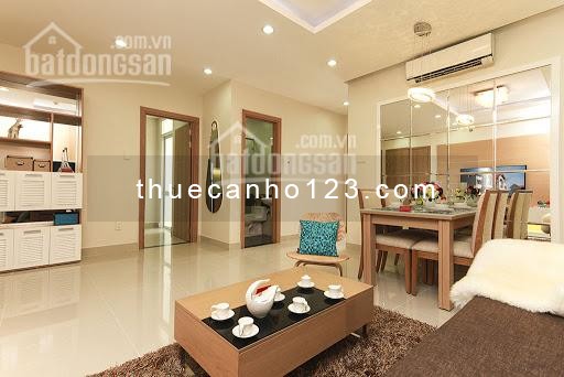 Có căn hộ trống 102m2, 3 PN, có sẵn nội thất, cc Him Lam Chợ Lớn, giá 11 triệu/tháng