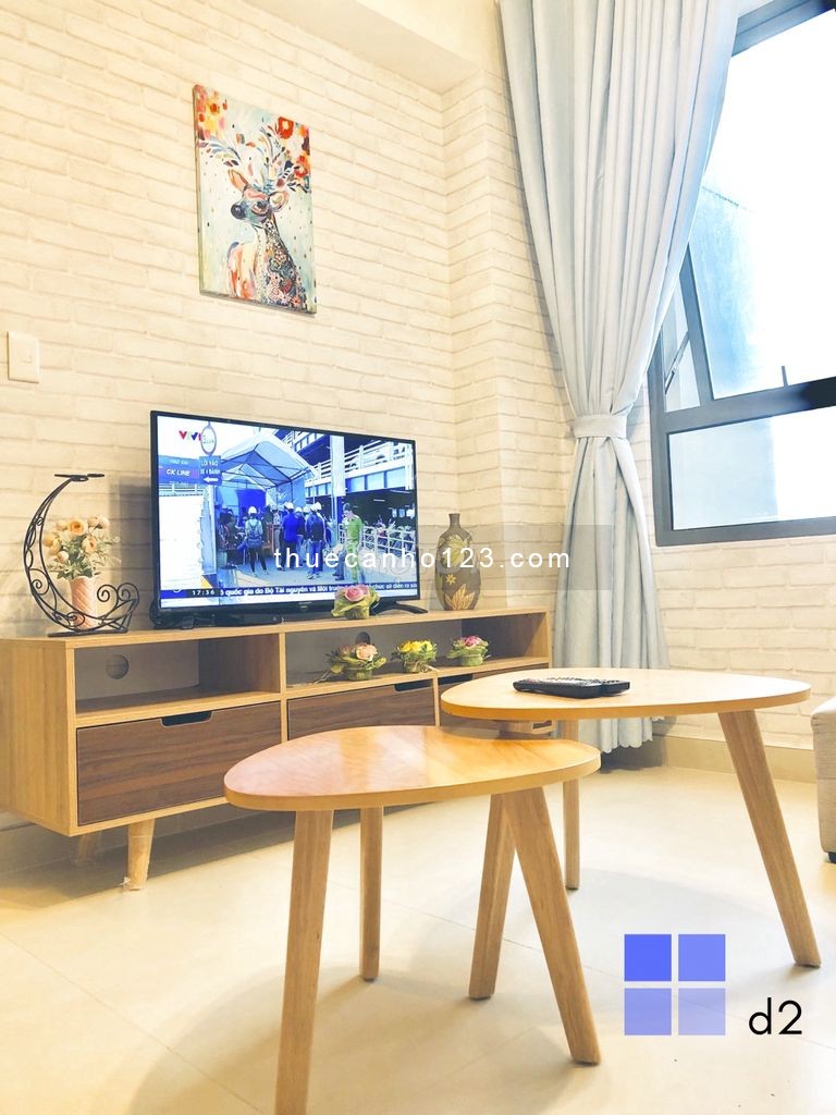 Cho thuê căn hộ cao cấp tại chung cư Masteri Thảo Điền, 58m2, 2PN, Nhà mới tinh, mát mẽ, view đẹp