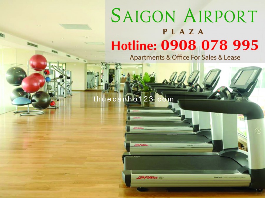 Cho thuê căn hộ 3pn_156m2 chỉ 25 triệu tại Sài Gòn Airport Plaza. Hotline PKD 0908 078 995