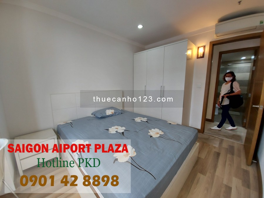 Chỉ với 16tr/tháng thuê ngay CH 2PN Sài Gòn Airport Plaza, view sân vườn, DT 95m2 - LH 0901 42 8898