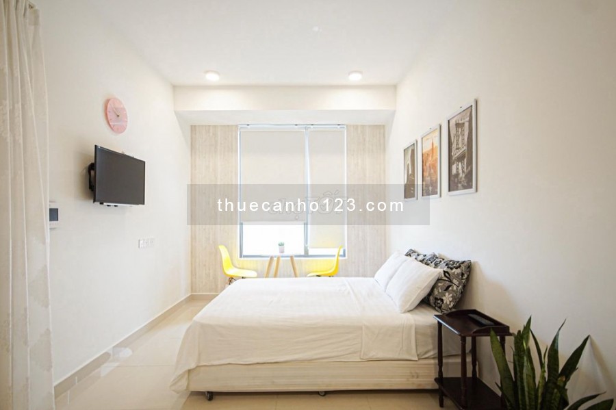 Cho thuê nhanh căn hộ The Tresor 1 phòng ngủ, nội thất cơ bản. Giá thuê 8,5 triệu/tháng