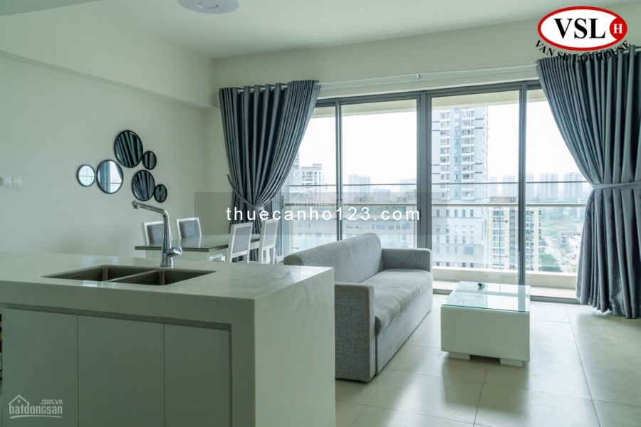 Trống căn hộ 91m2, 2 PN, tầng cao, có sẵn đồ dùng, cc Gateway Thảo Điền, giá 25.5 triệu/tháng