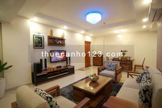 Cho thuê căn hộ trong chung cư 25 Tân Mai, Full nội thất, 2PN, 100m2
