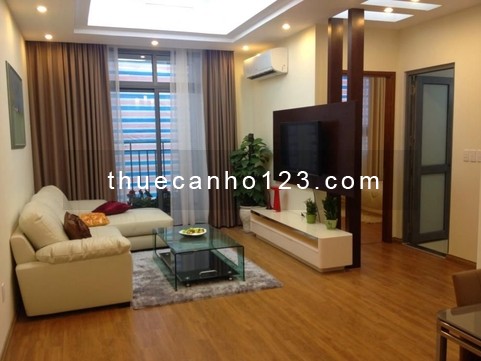 Cho thuê căn hộ trong chung cư 25 Tân Mai, Full nội thất, 2PN, 100m2
