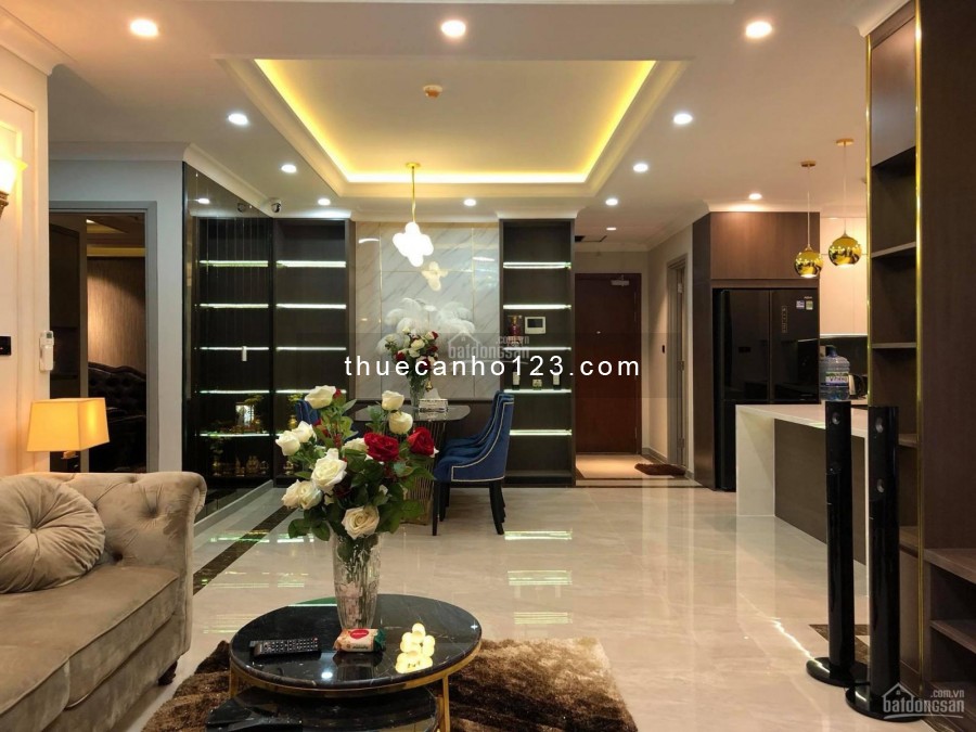 Cho thuê căn hộ 80m2, 2 PN, tầng cao, nhà đẹp, có nội thất, cc Kingston Phú Nhuận, giá 12 triệu/tháng