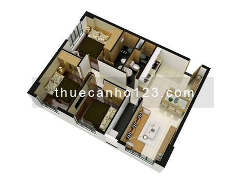 Cho thuê căn hộ chung cư Topaz Home - Phan Văn Hớn Quận 12, 77m2 giá 7 triệu/tháng