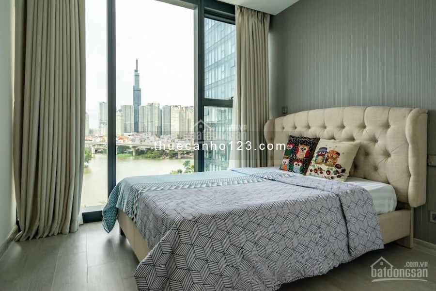 Trống căn hộ cao cấp 79m2, nội thất ngoại nhập, tầng cao, view thoáng, cc Vinhomes River, giá 17.5 triệu/tháng