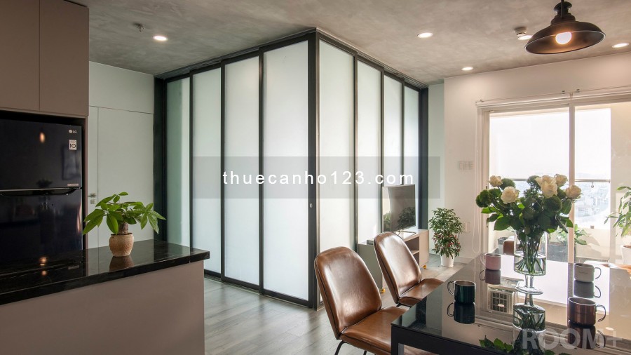 Cho thuê căn hộ 2PN thiết kế siêu đẹp lầu cao thoáng mát giá 21tr/th bao phí-cáp nét-nước