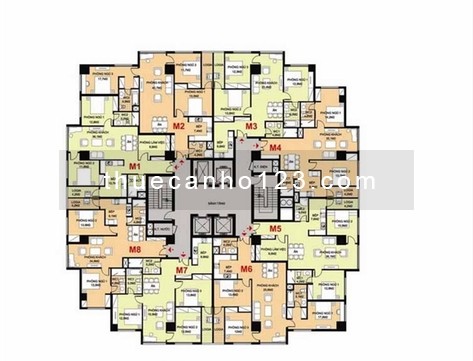 Cho thuê căn hộ chung cư Fafilm - VNT Tower 120m2, 3PN, 2WC