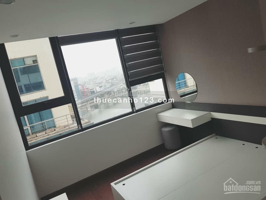 Cho thuê căn hộ Ngọc Khánh Plaza: Giá thuê 13 triệu/tháng, dt 115m2, gồm 2 phòng ngủ.