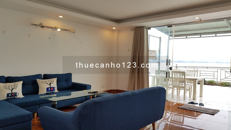 Cho thuê căn hộ dịch vụ tại Yên Phụ, Tây Hồ, 85m2, 1PN, ban công rộng, view hồ, đầy đủ nội thất