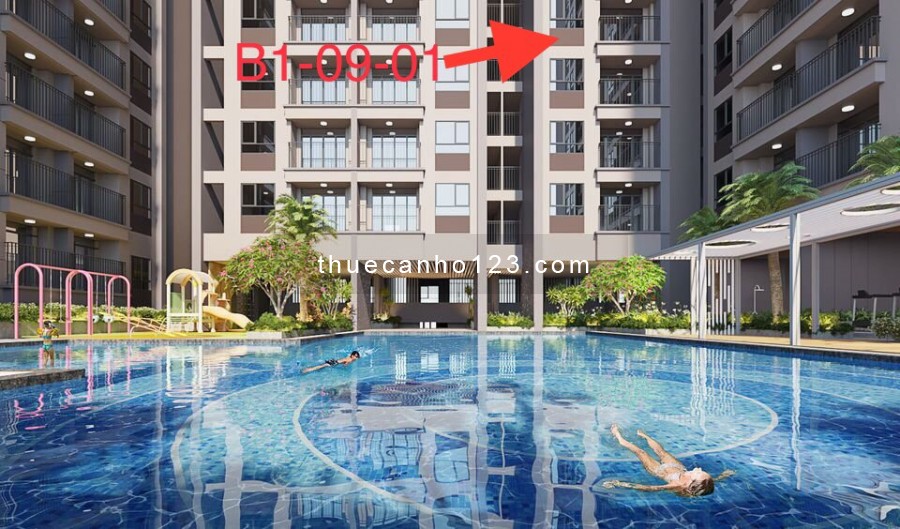 Cho thuê căn hộ chung cư Opal Boulevard đường Phạm Văn Đồng 75m2, 2pn, 2wc,