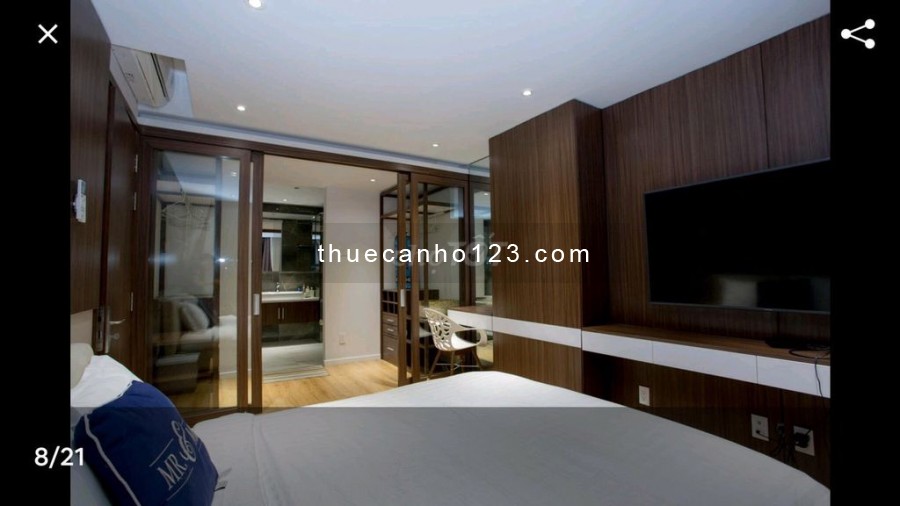 Cho thuê căn hộ chung cư River Gate 115m2, 3 phòng ngủ, 2wc, đã chuẩn bị đủ nội thất