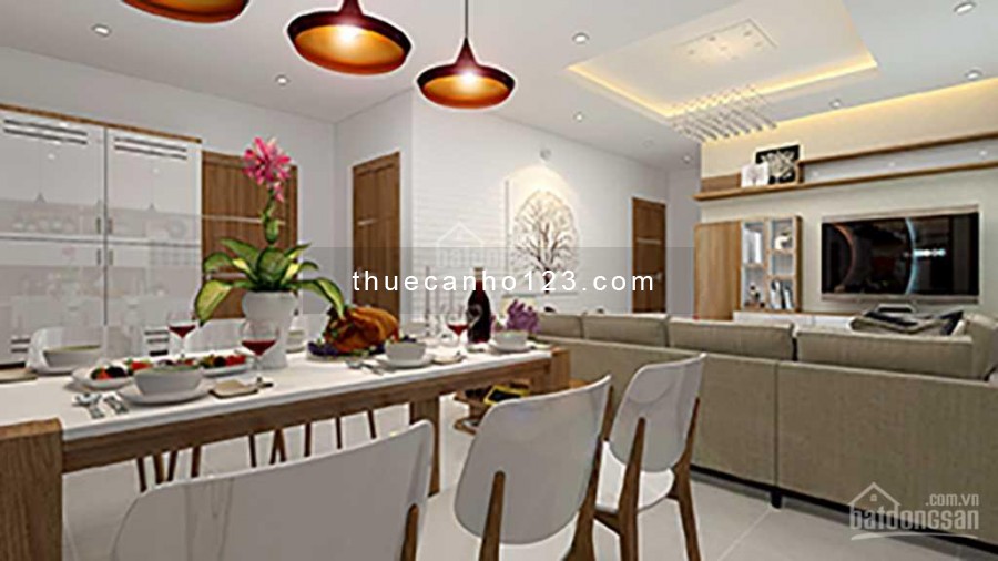 Cho thuê căn hộ chung cư Him Lam Chợ Lớn Quận 6, 90m2, 2 phòng ngủ, giá thuê 9 triệu/tháng