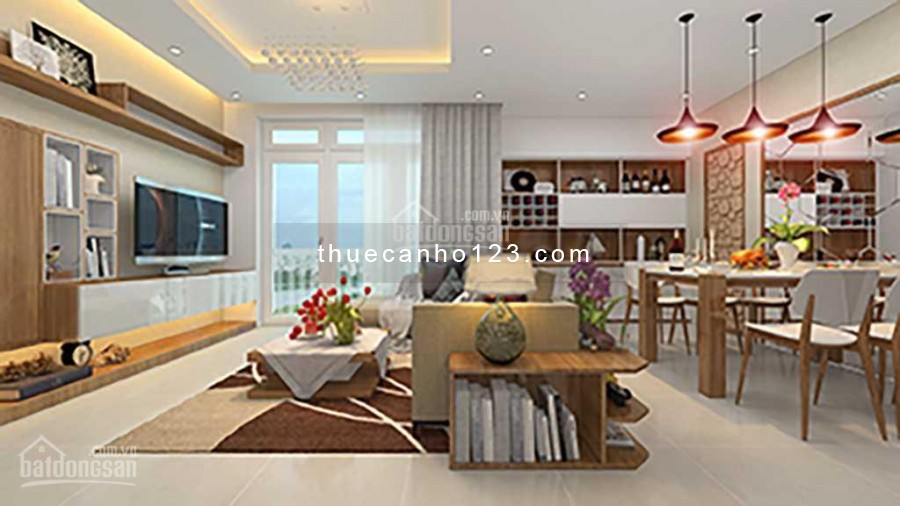 Cho thuê căn hộ chung cư Him Lam Chợ Lớn Quận 6, 90m2, 2 phòng ngủ, giá thuê 9 triệu/tháng