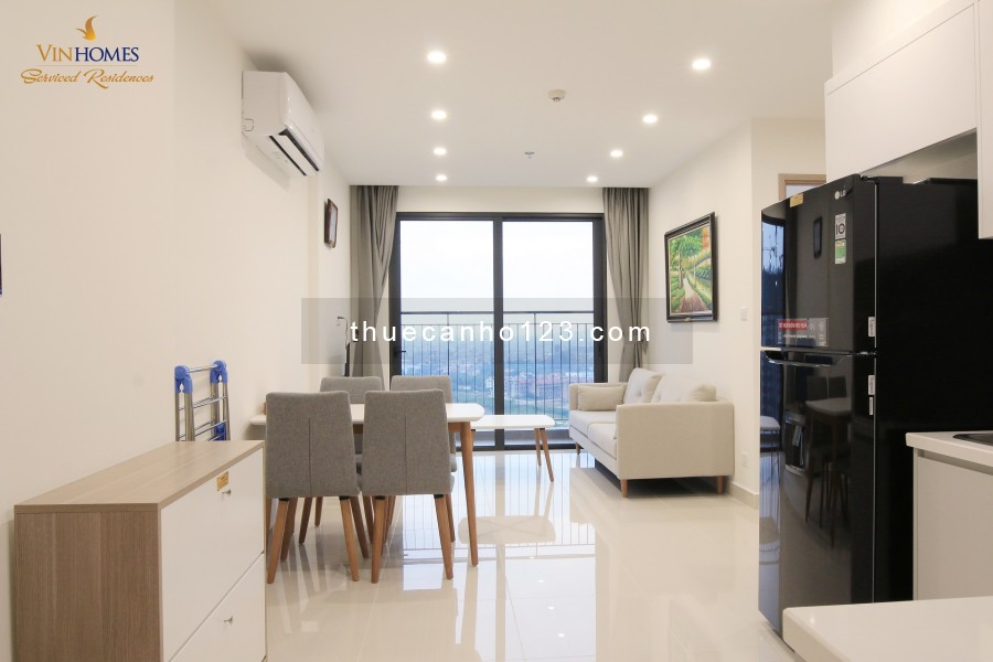 Cho thuê căn hộ cao cấp 2n1vs tại Vinhomes Smart City, 55m2, 8tr