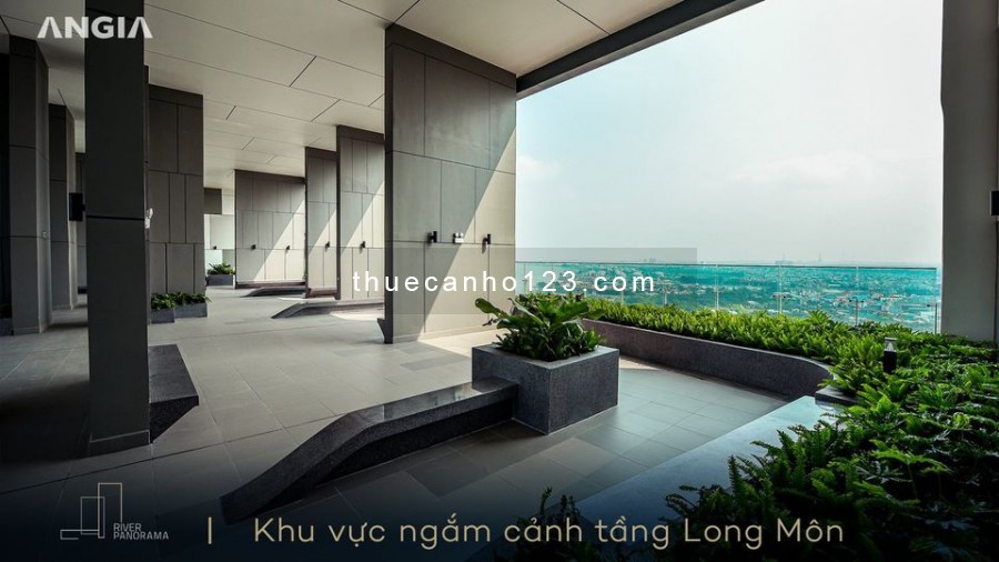 Cho thuê căn hộ River Panorama 56m2, thiết kế 2 phòng ngủ, 2wc giá chỉ 9 triệu/tháng