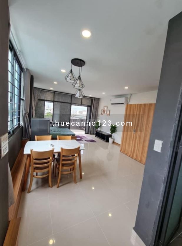 Trống cho thuê căn hộ dịch vụ Penthouse 1 PN Quận Tân Phú giá chỉ 4tr5