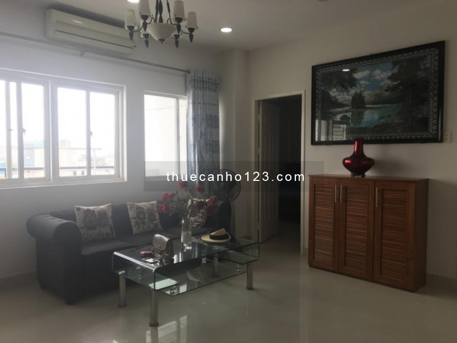 Dư căn hộ cần cho thuê gấp căn hộ 203 Nguyễn Trãi, 95m2, 3PN, 2WC full nội thất, giá 15 triệu/tháng