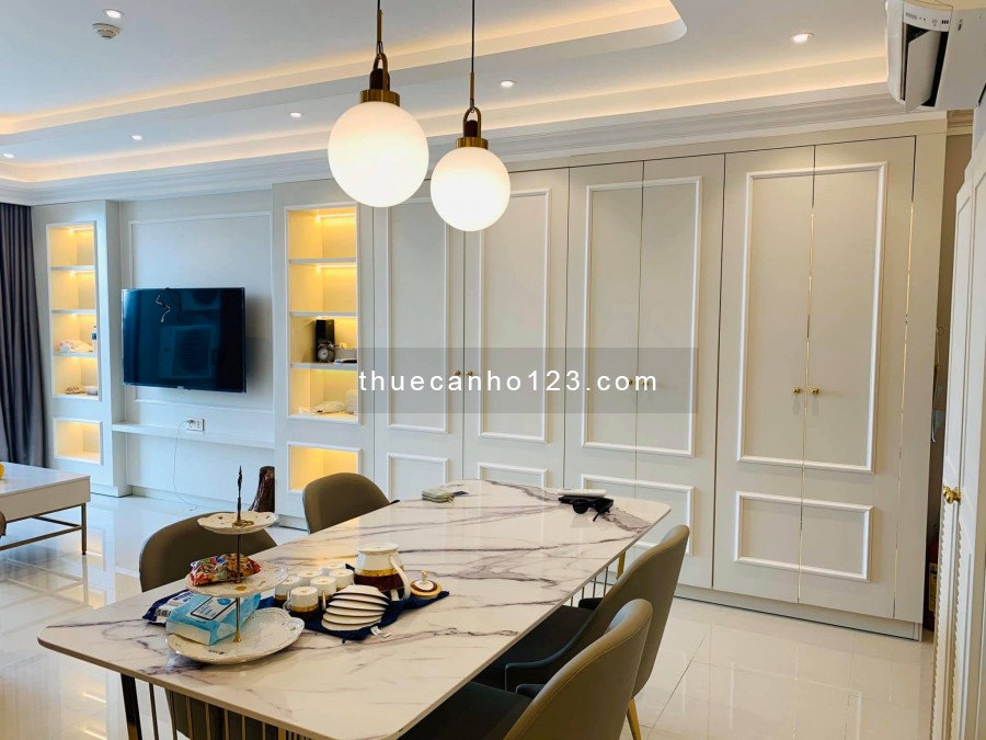 Cho thuê căn hộ chung cư Saigon Royal Quận 4, diện tích 86m2 có 2 phòng ngủ, tầng cao thoáng mát