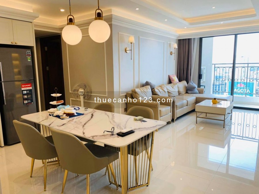 Cho thuê căn hộ chung cư Saigon Royal Quận 4, diện tích 86m2 có 2 phòng ngủ, tầng cao thoáng mát