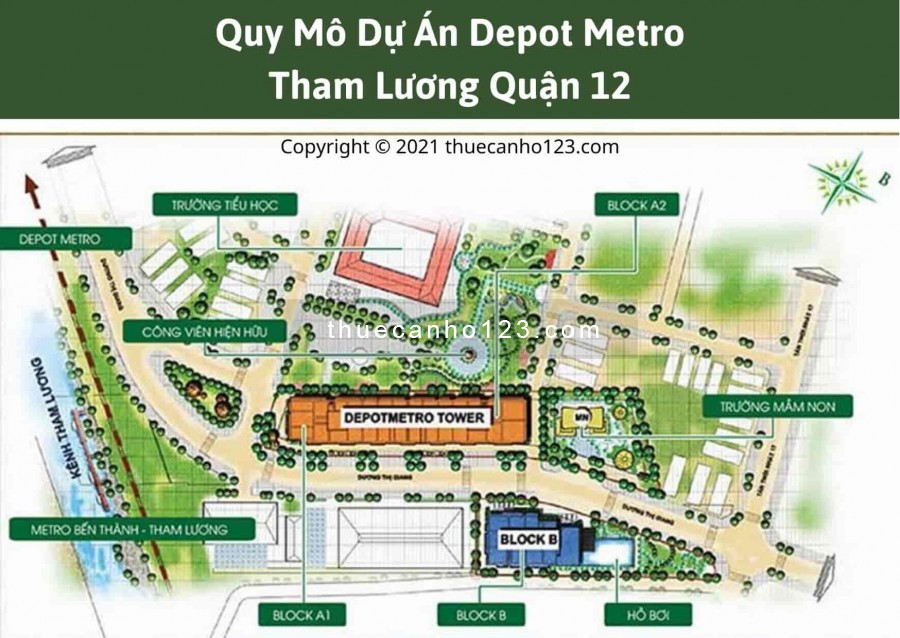 Quy mô dự án chung cư Depot Metro Tham Lương quận 12