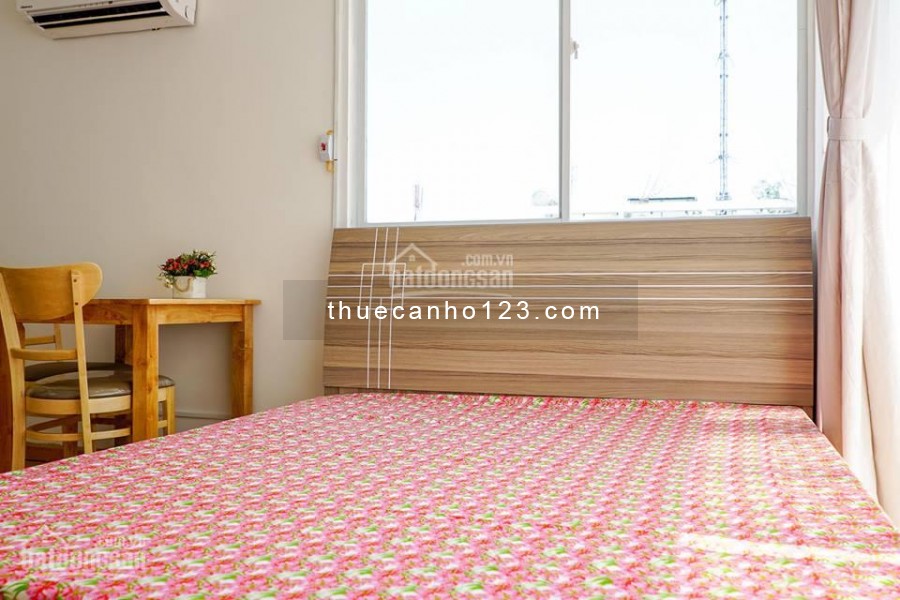 Cho thuê căn hộ dịch vụ 28m², 1PN tại Tân Bình full nt, giá mùa dịch 4.5tr/tháng