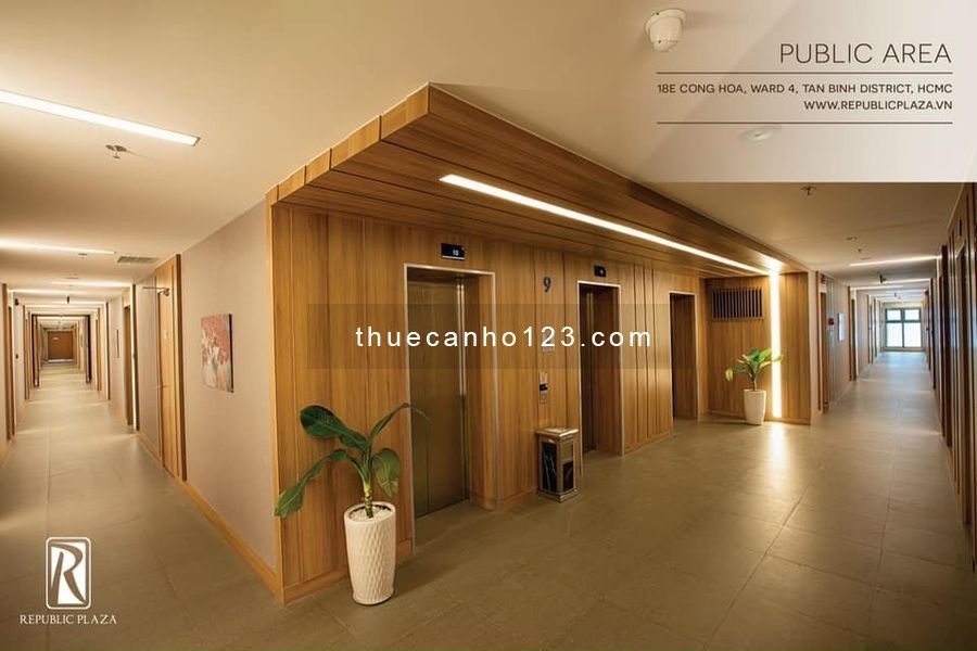 Cần cho thuê gấp căn hộ tại chung cư cao cấp Republic Plaza dt 52m2 1PN, 1WC nội thất full.