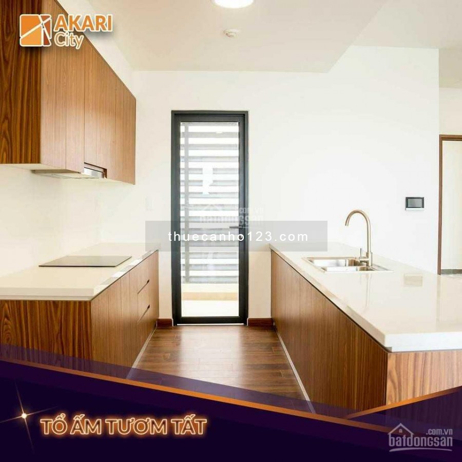 Cho thuê căn hộ Akari City có ban công 75m², 2PN, 2WC giá 8tr/tháng