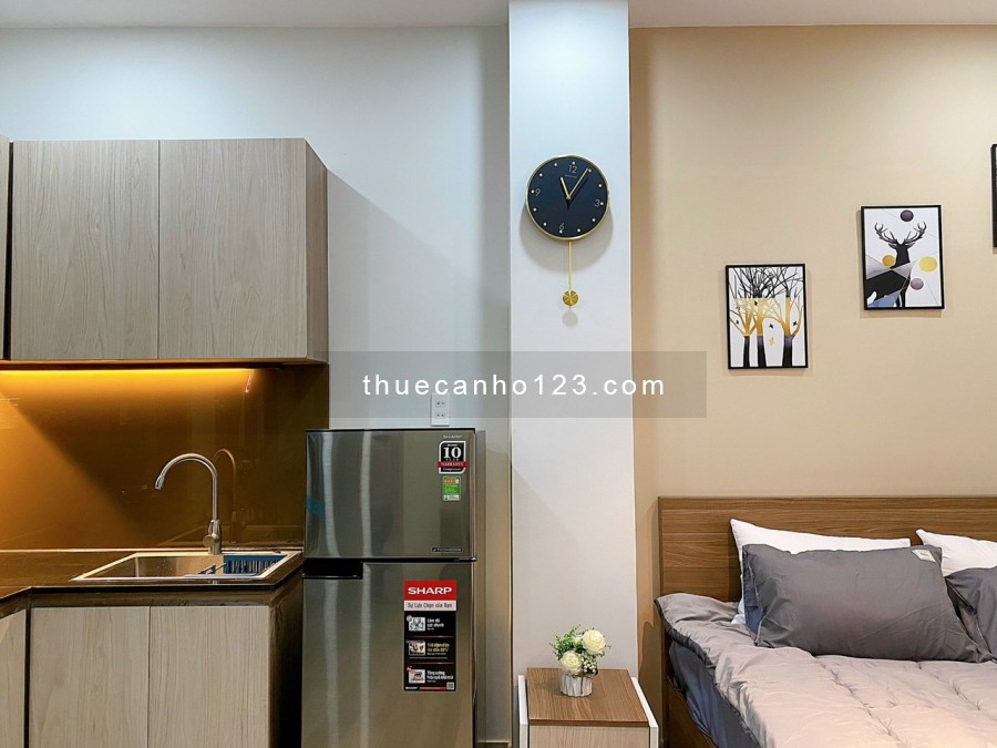 Cho Thuê Căn Hộ Mini Bancon Free Gym, Yoga, Xông Hơi sát trường ĐH Hutech, ĐH Ngoại Thương
