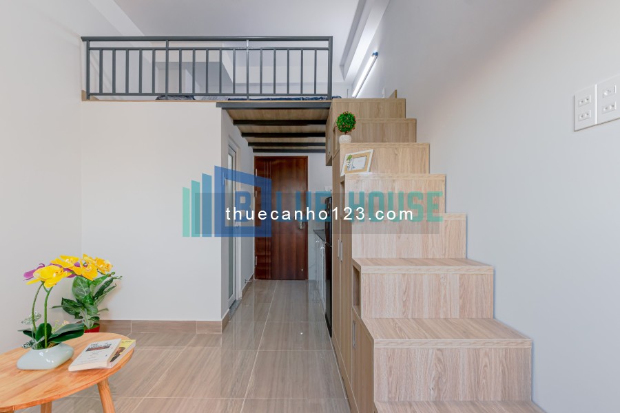 Căn hộ duplex ban công mới xây. Full nội thất, máy giặt riêng. Gần Âu Cơ - Lạc Long Quân