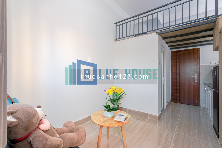 Căn hộ duplex ban công mới xây. Full nội thất, máy giặt riêng. Gần Âu Cơ - Lạc Long Quân