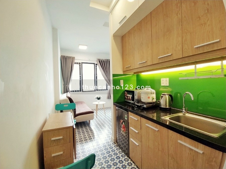 Cho thuê căn hộ mini có máy giặt riêng full nội thất ngay Hồ Văn Huê, tiện đi sân bay