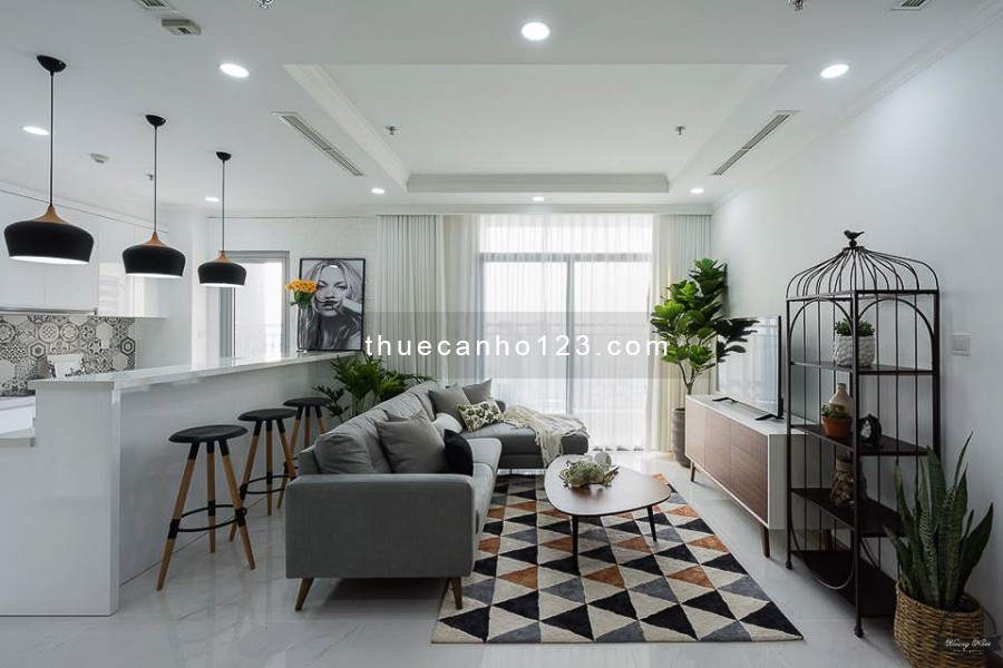 Cho thuê chung cư cao cấp Hưng Phúc - Happy Residence, 2PN 2WC DT 82m2, nhà đẹp giá 12 triệu/tháng